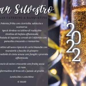 Menu San Silvestro - Capodanno 2022